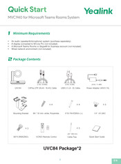 Yealink MVC940 Kurzanleitung