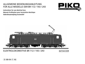 PIKO BR 243 Allgemeine Bedienungsanleitung