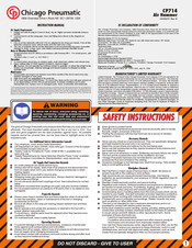 Chicago Pneumatic CP714 Betriebsanleitung