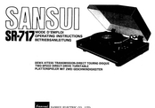 Sansui SR-717 Betriebsanleitung