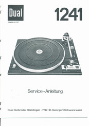 Dual 1241 Serviceanleitung