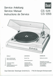 Dual CS 1268 Serviceanleitung