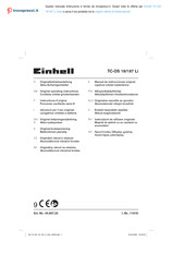 EINHELL TC-OS 18/187 Li Originalbetriebsanleitung