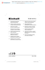 EINHELL TC-OS 18/187 Li Originalbetriebsanleitung