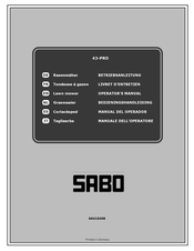 Sabo SAU16208 Betriebsanleitung