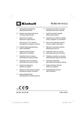 EINHELL TE-AG 18/115-2 Li Originalbetriebsanleitung