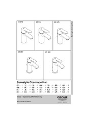 Grohe Eurostyle Cosmopolitan 23 387 Bedienungsanleitung