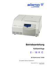 Sigma 2-16KC Betriebsanleitung