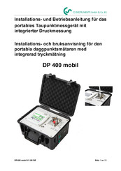 CS Instruments DP 400 mobil Installation Und Betriebsanleitung