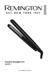 Remington S1370 Ceramic Straight 215 Bedienungsanleitung