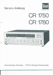 Dual CR 1750 Serviceanleitung