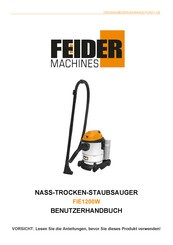FEIDER Machines FIE1200W Benutzerhandbuch