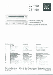 Dual CT 1160 Serviceanleitung