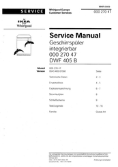Whirlpool 8545 405 01560 Servicesanleitung