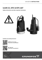 Grundfos Unilift CC 9 Sicherheitshinweise