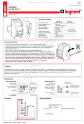 LEGRAND LEXIC 037 09 Bedienungsanleitung
