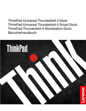 Lenovo ThinkPad Universal Thunderbolt 4 Smart Dock Benutzerhandbuch