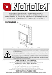 LA NORDICA MICROBLOCCO 80 Anweisungen Für Die Aufstellung, Den Gebrauch Und Die Wartung