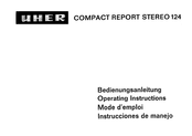 uher COMPACT REPORT STEREO 124 Bedienungsanleitung