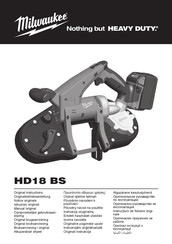 Milwaukee HD18BS-0 Originalbetriebsanleitung