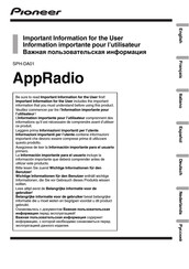 Pioneer AppRadio SPH-DA01 Bedienungsanleitung