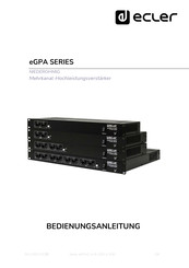 Ecler eGPA4-150 Bedienungsanleitung