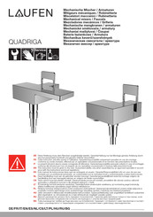laufen QUADRIGA HF901165441040 Bedienungsanleitung