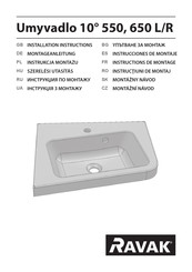 RAVAK XJIP1165000 Montageanleitung