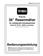 Toro ProLine 53 cm Bedienungsanleitung