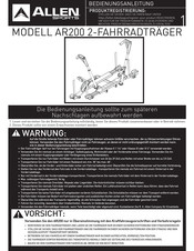 Allen Sports AR200 Bedienungsanleitung
