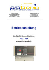 Protronic RZ4 Betriebsanleitung