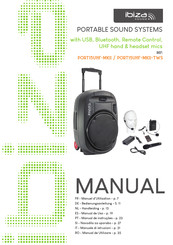 Ibiza sound PORT15UHF-MKII-TWS Bedienungsanleitung