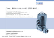 bürkert 2033 Bedienungsanleitung