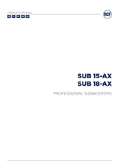 RCF SUB 15-AX Bedienungsanleitung
