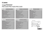 Canon imagePROGRAF PRO-6600 Installationshandbuch