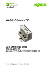 WAGO 750-8102 Serie Handbuch