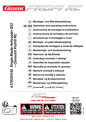Carrera Profi RC 370501048 Single Blade Helicopter SX2 Montage- Und Betriebsanleitung