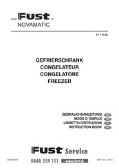 Fust NOVAMATIC TF 117-IB Gebrauchsanleitung