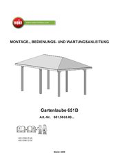 Weka 651.5833.00-Serie Montage-, Bedienungs- Und Wartungsanleitung
