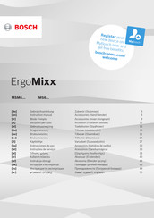 Bosch ErgoMixx MS6CA4120 Gebrauchsanleitung