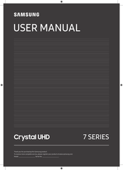 Samsung Crystal UHD 7-Serie Bedienungsanleitung