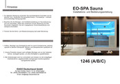 EAGO EO-SPA E1246B Installations- Und Bedienungsanleitung