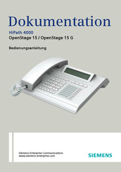Siemens OpenStage 15 Bedienungsanleitung