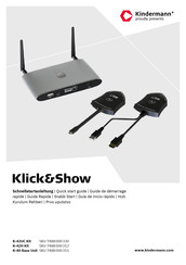 Kindermann Klick&Show K-42H Kit Schnellstartanleitung