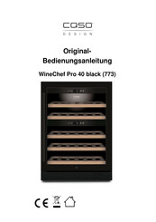 Caso Design WineChef Pro 40 black Original Bedienungsanleitung