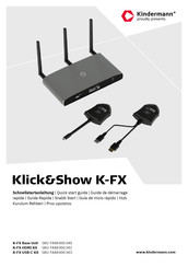 Kindermann KLICK&SHOW K-FX USB-C Kit Schnellstartanleitung