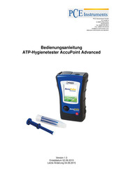 PCE Instruments ATP Bedienungsanleitung