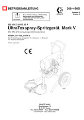 Graco UltraTexspray 231-355 Betriebsanleitung