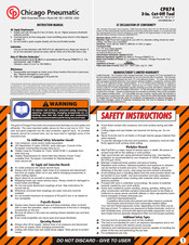 Chicago Pneumatic CP874 Betriebsanleitung