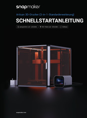 Snapmaker Artisan Schnellbednugscanleitung